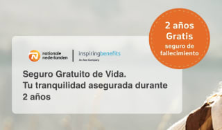 Seguro Gratuito de Vida. Tu tranquilidad asegurada durante 2 años