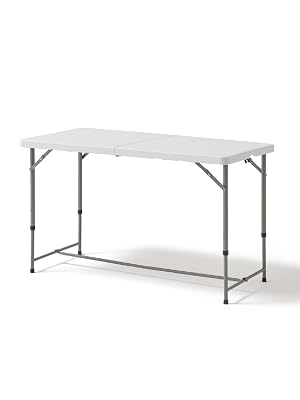 KG KITGARDEN Mesa Plegable Portátil Multifuncional, 122x60x58 cm por 22.99€