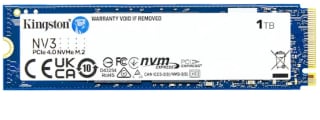 SSD interne Kingston NV3 1 To PCIe 4.0 NVMe M.2 2280 à 58,37€