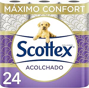 48 rollos Scottex Acolchado Papel Higiénico Seco de 3 capas por solo 11.20€