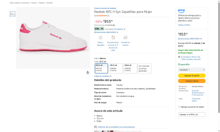 Reebok NPC II Syn Mujer por $600 | Amazon