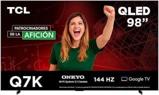 TCL Smart TV 98" QLED 4K 144Hz por $20999 | Oferta Amazon