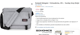 Eastpak Delegate + 17 Inch Sunday Grey voor €29,98 bij Amazon