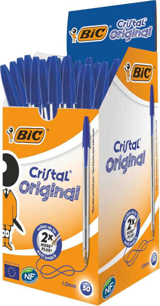 BIC Cristal balpen blauw (50 stuks) voor €6,13 bij Amazon