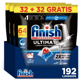 Finish Powerball Ultimate 192 Pastillas para Lavavajillas por 26.98€