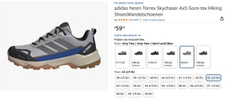Adidas Terrex Skychaser AX5 Gore-Tex voor €59,43 bij Amazon