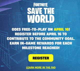 Fortnite Save the World gratis voor alle consoles
