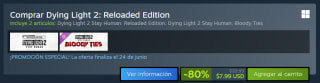 Dying Light 2: Reloaded Edition por $199 | Oferta Steam