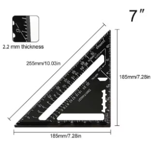 Nueva Herramienta d/medición Regla Triangular 7" CARPINTERIA $3.931 AliExpress.com