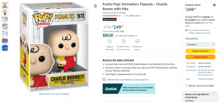 Funko Pop Peanuts Charlie Brown con Cometa en $235 | Oferta Amazon