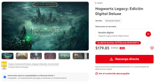 Hogwarts Legacy: Edición Digital Deluxe por $180 | Nintendo eShop