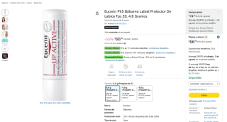Eucerin pH5 Bálsamo Labial con FPS 20 por $67 | Oferta Amazon
