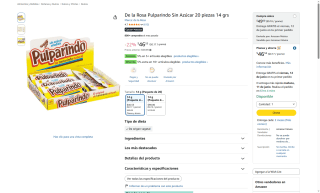 Pulparindo sin azúcar De la Rosa por $46 | Oferta Amazon