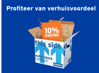 Tot 10% korting bij GAMMA als je gaat verhuizen