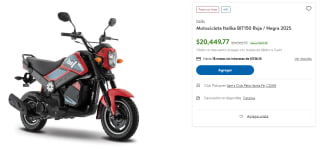 Motocicleta Italika BIT150 por $18,990 | Sam's Club (Banamex)