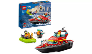 LEGO City Fire Rescue Boat Toy Set for £12