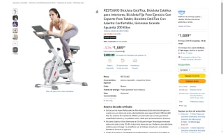 Bicicleta Estática RESTSUKO por $1,890 | Oferta Amazon