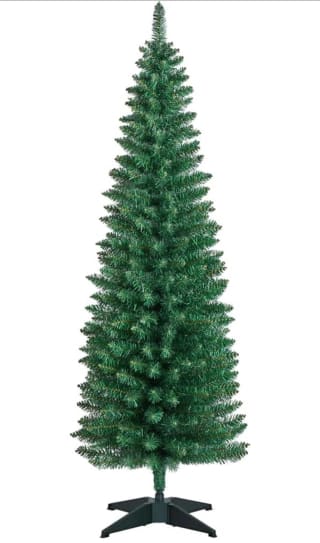 Árbol de Navidad Estrecho de 154 cm por 17.54€ y de 183 cm por 21.89€