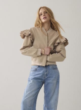 Summum bomberjack beige voor €59 bij Wehkamp