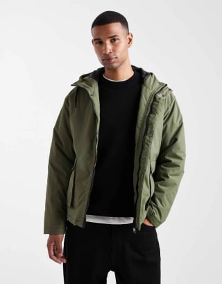 Threadbare Parka Impermeable Acolchada por 20,24€