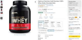 Proteína Optimum Nutrition Gold por $1,422 | Oferta Amazon