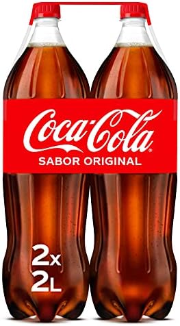 Coca-Cola Sabor Original, Refresco de Cola - Pack 2 Botellas 2 L por 2.86€