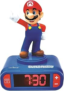 LEXIBOOK, Mario Reloj Despertador Luz Nocturna, por 24.79€