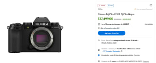 Cámara Fujifilm X-S20 por $23,428 | Walmart (Banamex)
