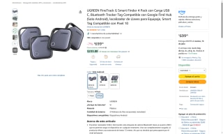 UGREEN FineTrack G Smart Finder 4 Pack por $699 | Amazon