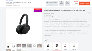 Audífonos Inalámbricos Sony WH-1000XM5 por $3,824