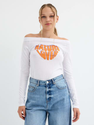 Camiseta de Manga Larga de Mujer Natural Lover por 1.49€