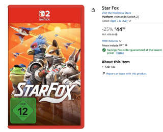 Nintendo Switch 2 Star Fox voor €44 bij Amazon