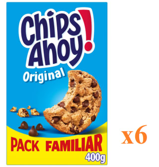 6 x Chips Ahoy Original Galletas con Pepitas de Chocolate de 400g a 19.68€