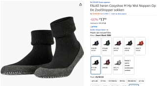Falke Cosyshoe herem Slof voor €17,99 bij Amazon