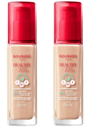 2 Unidades de Base de maquillaje BOURJOIS Healthy Mix Clean Foundation por 11.21€