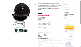 Asador Weber Jumbo Joe por $1,900 | Oferta Amazon