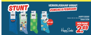 Happy Socks voor €2,49 bij de Dekamarkt