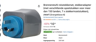 Brennenstuhl wereld reisstekkerset geaard voor €10,16 bij Amazon