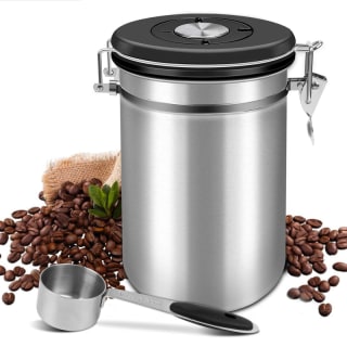Recipiente Hermético de Acero Inoxidable para Café 1800 ml con Válvula CO2 por 9.99€