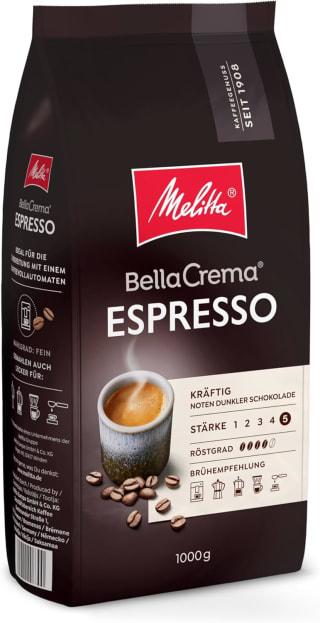 Café en grain Melitta BellaCrema Espresso 1kg à 29,36€