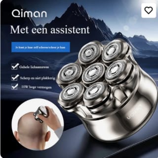 Qiman 8010 Scheerapparaat voor Kale Hoofden voor €12,90 bijJ Joybuy
