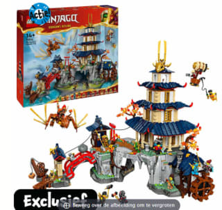 LEGO Ninjago 71814 Toernooi tempelstad voor €187,49 bij Intertoys