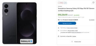 Samsung Galaxy S25 Edge 256GB por $10,227 en Sam's Club