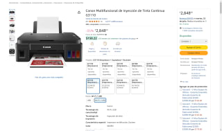 Impresora Multifuncional G3110 por $2,599 | Oferta Amazon