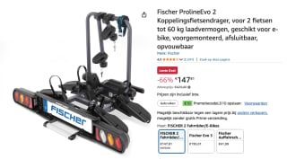 Fischer fietsendrager voor trekhaak Proline Evo 2 fietsen voor €147,81 bij Amazon