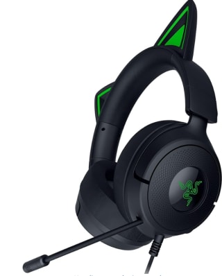 Razer Kraken Kitty V3 X - Auriculares Kitty con Cable para Juegos - Orejas de Gatito