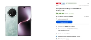 Honor Magic 7 Lite 256GB Verde por $4,199 | Walmart