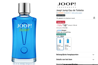 JOOP! Jump Eau de Toilette voor Mannen 100 ml voor €16,01 bij Amazon
