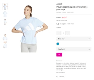 Playera Adidas Mujer por $163 | Liverpool