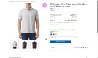 Playera Hombre Manga Corta por $159 | Oferta Costco